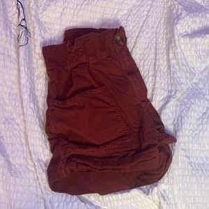 Size 1 red corduroy shorts